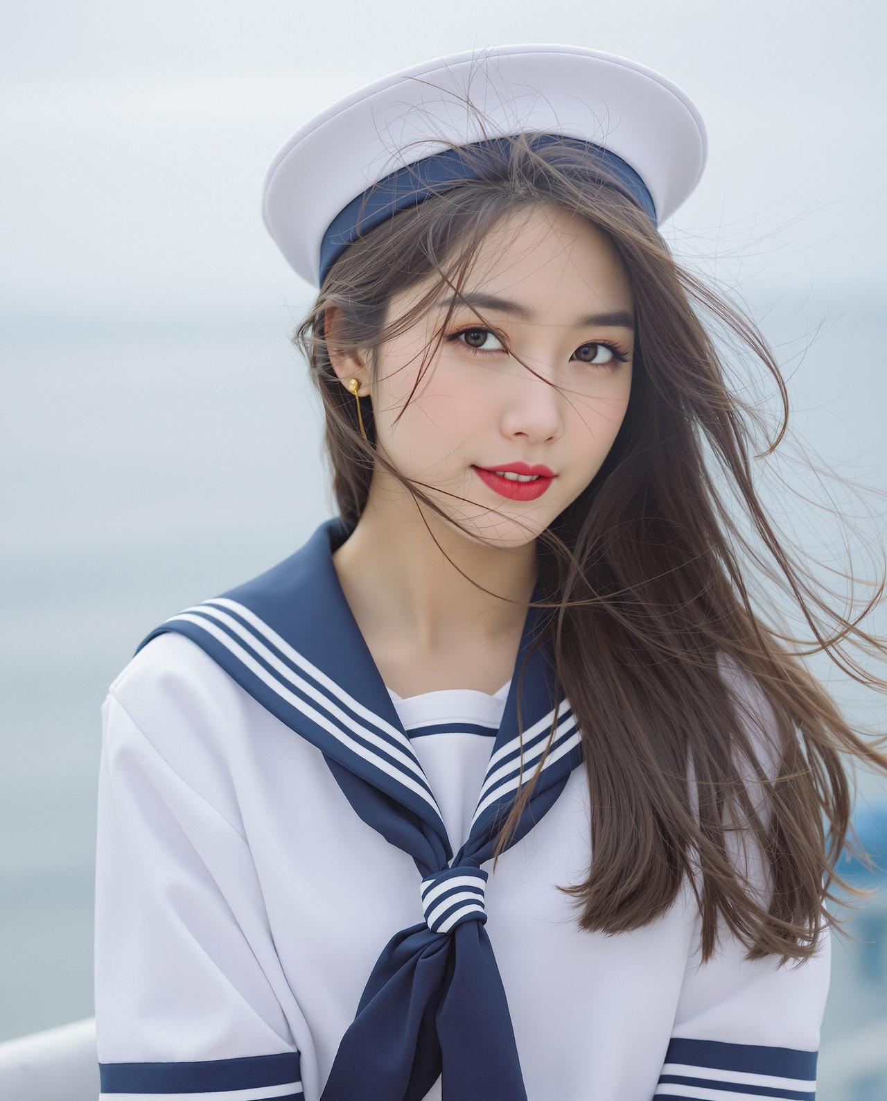 海军之梦 - 杨海蓝 - 制服诱惑写真